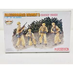Dragon Fallschirmjager Regiment 3 Sicily 1943 1:35 Plastic Model Kit 6195 Sealed